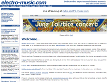Tablet Screenshot of electro-music.com